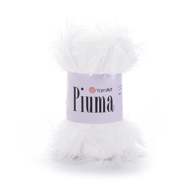 Włóczka YarnArt Piuma 4401 / biel