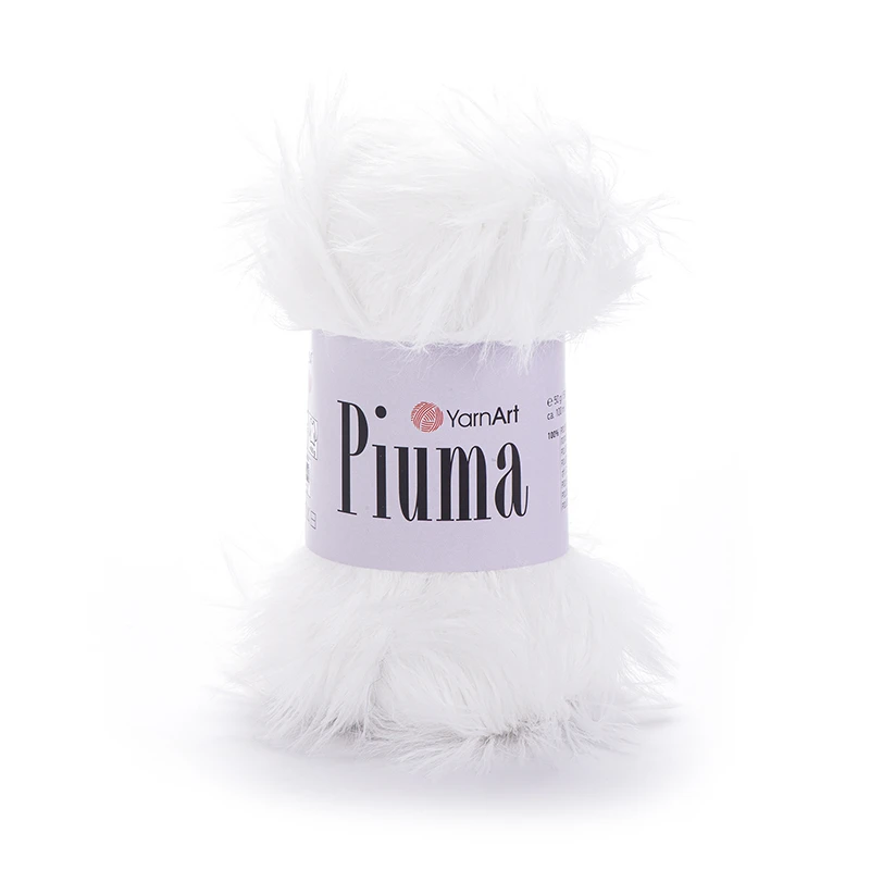 Włóczka YarnArt Piuma 4401 / biel
