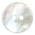 Guzik Milward okrągły / szałwia / muszla / 15 mm / 10 szt. / 9033550