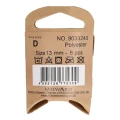 Guzik Milward kwiatek / niebieski / plastikowy / 13 mm / 8 szt. / 9033240