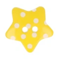 Guzik Milward gwiazda / żółty / plastikowy / 18 mm / 5 szt. / 9033255