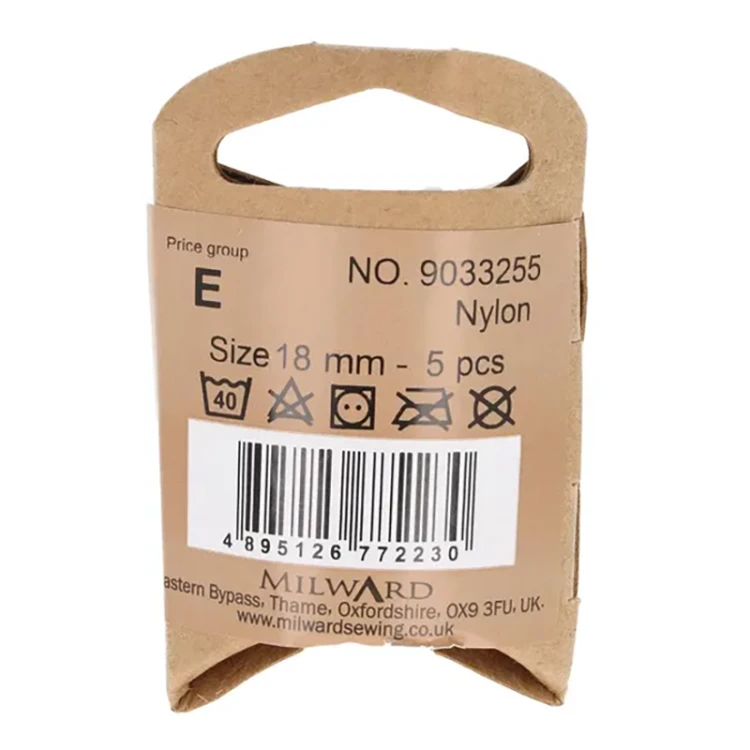Guzik Milward gwiazda / żółty / plastikowy / 18 mm / 5 szt. / 9033255