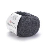 Włóczka YarnArt Silky Wool 335 / ciemny szary