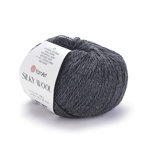 Włóczka YarnArt Silky Wool 335 / ciemny szary