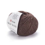 Włóczka YarnArt Silky Wool 336 / czekolada