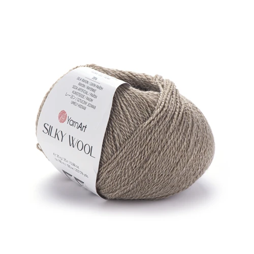 Włóczka YarnArt Silky Wool 342 / ciemny beż