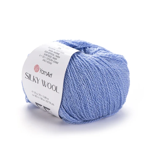 Włóczka YarnArt Silky Wool 343 / jasne indygo