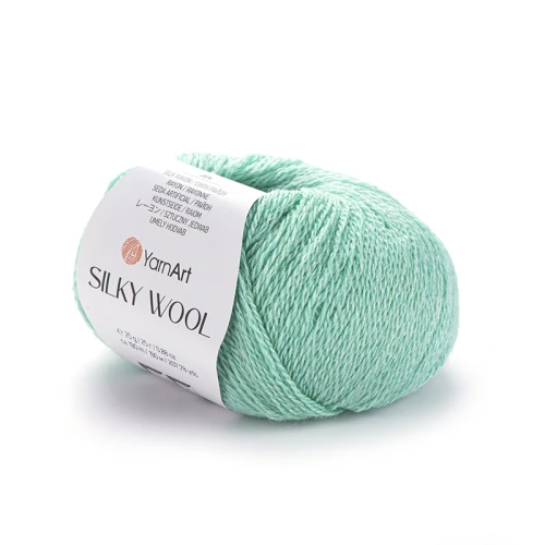 Włóczka YarnArt Silky Wool 340 / mięta