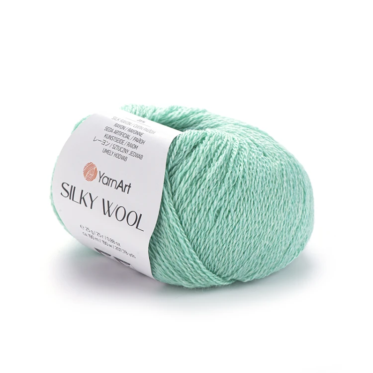 Włóczka YarnArt Silky Wool 340 / mięta