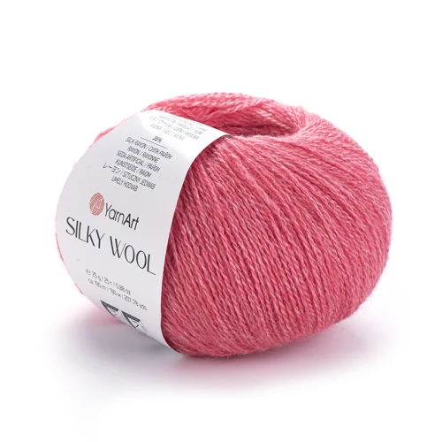 Włóczka YarnArt Silky Wool 332 / jasna malwa