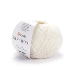 Włóczka YarnArt Silky Wool 330 / krem