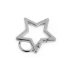 Karabińczyk metalowy gwiazda / nikiel / 12 mm / 1 szt. / 900529