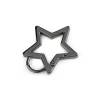 Karabińczyk metalowy gwiazda / ciemny nikiel / 12 mm / 1 szt. / 900529