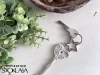 Karabińczyk metalowy gwiazda / nikiel / 12 mm / 1 szt. / 900529
