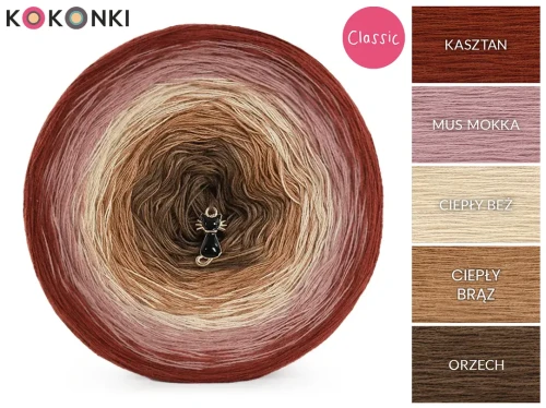 KOKONEK Classic B295 - Kasztan/mus mokka/ciepły beż/ciepły brąz/orzech