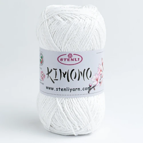 Włóczka Stenli Kimono 01 / biel