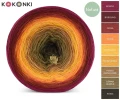 KOKONEK_Nature 9K 01 GOTOWY - Bordo/burgund/cegła/dynia/kurkuma/musztarda/masło orzechowe/ciemna oliwka/khaki / 3 nitki / 1400 m / 250 g