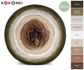 KOKONEK_Nature 9K 04 GOTOWY - Khaki/ciemna oliwka/jasny szary/popielaty/beza/beż/ciemny beż/kakao/brąz / 3 nitki / 1400 m / 250 g