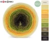 KOKONEK_Nature 9K 06 GOTOWY - Migdał/rumianek/kurkuma/musztarda/awokado/pesto/ciemna / 3 nitki / 1400 m / 250 g