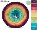 KOKONEK_Nature 9K 08 GOTOWY - Wino/bordo/malina/melon/rumianek/awokado/mięta/szmaragd/ciemny turkus / 3 nitki / 1400 m / 250 g