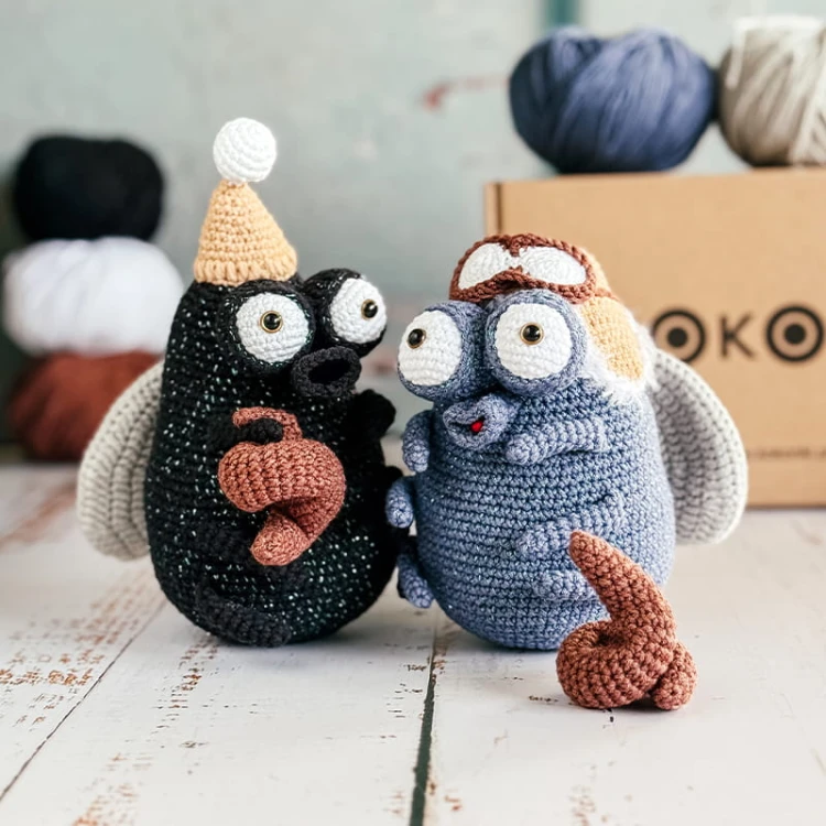 Zestaw na maskotkę amigurumi Mucha BZYK od Gosi Golby @szydlaki_pluszaki