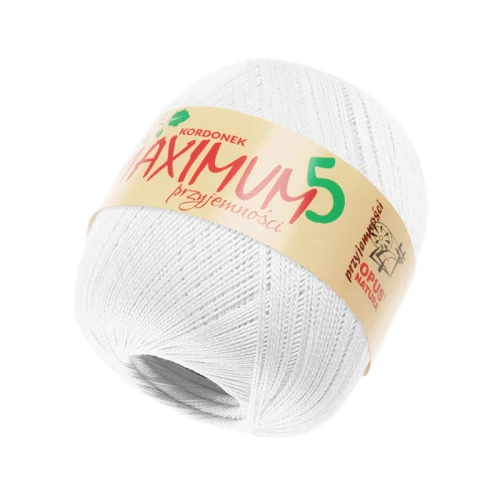Kordonek Opus Natura MAXIMUM 5 / BIEL / biały