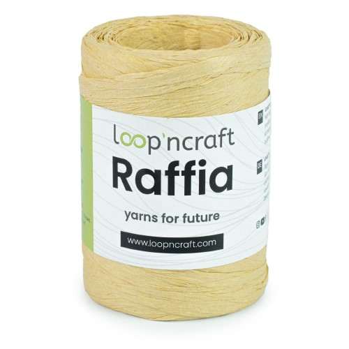 Włóczka Loop'ncraft Raffia 10-06 / rafia papierowa / słomkowy
