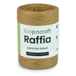 Příze Loop'ncraft Raffia 10-08 / papírová rafie / karamel