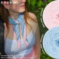 Autorka apaszki: @sztuklandia; Wzór: La Belle Epoque Scarf od @kuczynskaknit;