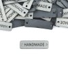 Zestaw metek altara / nubuk premium "Handmade" / jasny szary / 12 x 40 mm / 5 szt.