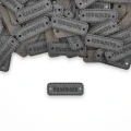 Zestaw metek altara / nubuk premium "Handmade" / grafit / 30 x 10 mm / 5 szt.