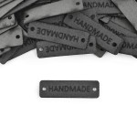 Zestaw metek altara / nubuk premium "Handmade" / grafit / 12 x 40 mm / 5 szt. 