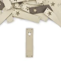 Zestaw metek altara premium "Serce" / beż / 60 x 15 mm / 5 szt