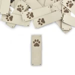 Sada cedulek altara / nubuk premium "Tlapka" / béž / 60 x 20 mm / 5 ks.