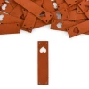 Zestaw metek nubuk premium "Serce" / rdza / 60 x 15 mm / 5 szt.