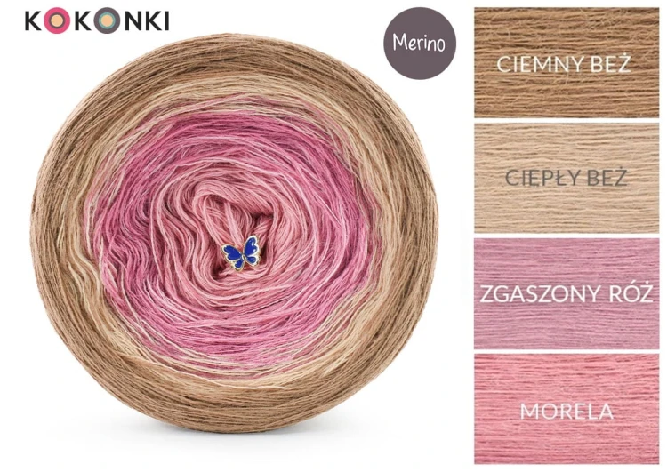 Zestaw na chustę Valkyria 160C / szydełko / KOKONEK_Merino 839