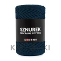 Sznurek Macrame Cotton by KOKONKI 2mm / rolka 200m / granat (wiązany)