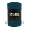 Sznurek Macrame Cotton by KOKONKI 2mm / rolka 200m / petrol (wiązany)