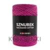 Sznurek Macrame Cotton by KOKONKI 2mm / rolka 200m / piwonia (wiązany)