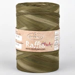 Włóczka Stenli Raffia Multi 03 / rafia papierowa / odcienie zieleni