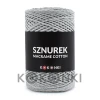 Sznurek Macrame Cotton by KOKONKI 2mm / rolka 200m / szary (wiązany)