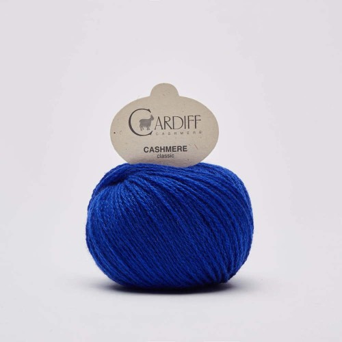 Włóczka Cardiff Cashmere Classic 720 / zar / kobalt