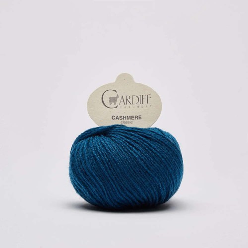 Włóczka Cardiff Cashmere Classic 526 / Romeo / petrol