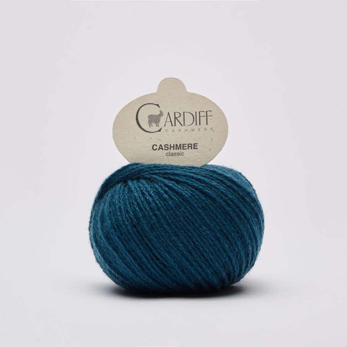 Włóczka Cardiff Cashmere Classic 649 / ottoman / ciemny petrol