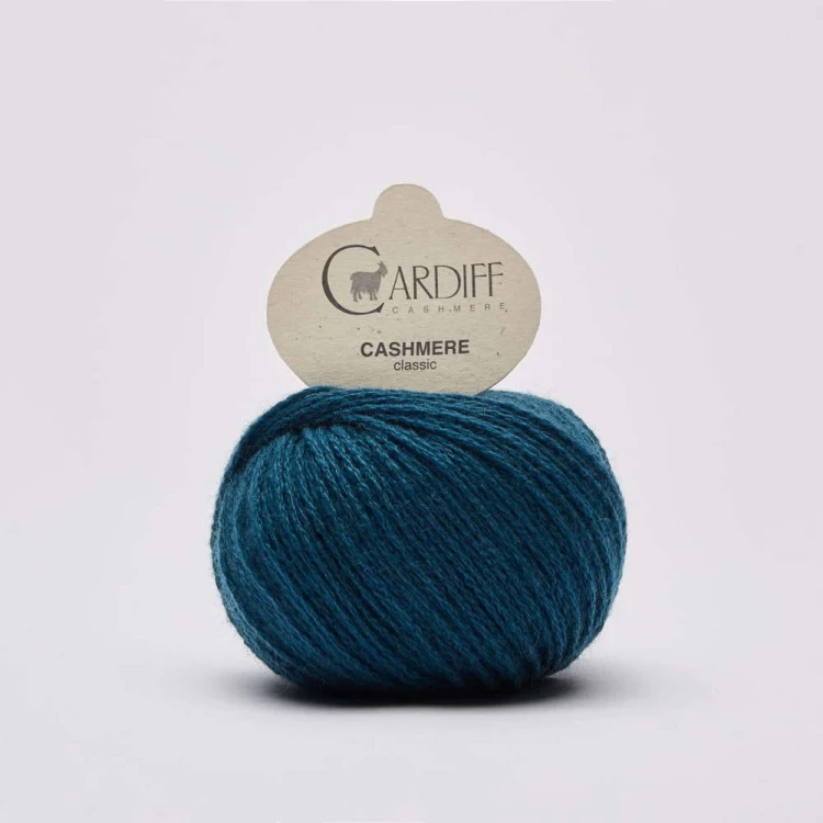 Włóczka Cardiff Cashmere Classic 649 / ottoman / ciemny petrol
