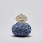 Włóczka Cardiff Cashmere Classic Melange 313 / lirica / odcienie niebieskiego
