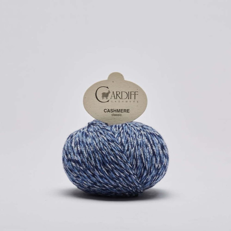 Włóczka Cardiff Cashmere Classic 313 / Lirica / odcienie niebieskiego