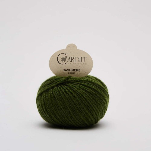 Włóczka Cardiff Cashmere Classic 579 / Memphis / ciemna zieleń