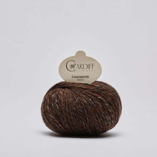 Włóczka Cardiff Cashmere Classic 315 / tartan / brąz tweed