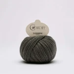 Włóczka Cardiff Cashmere Classic 704 / circus / szary z nutą zieleni